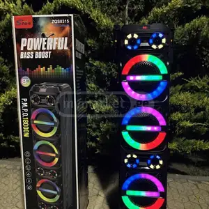 Портативная караоке-колонка SING-E ZQS8315 c RGB-подсветкой, 3 8-дюймовыми динам, Душанбе