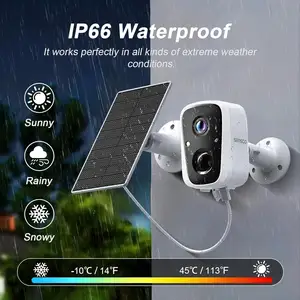 Солнечная камера безопасности Sansco 2K 4-мегапиксельная, Душанбе