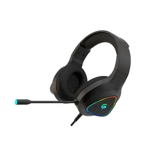 Проводные игровые наушники Porod HD Sound with RGB черный, Душанбе