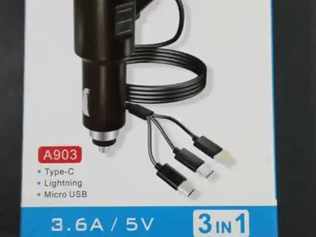 Зарядное устройство 3 в 1 для автомобиля, Душанбе