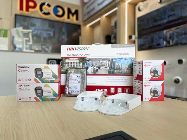 Комплект камер видеонаблюдения Hikvision | 4 камеры | Цветное ночное видео, Худжанд