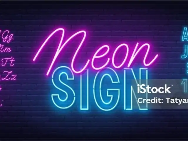 Услуги по изготовлению неоновой вывески, Душанбе