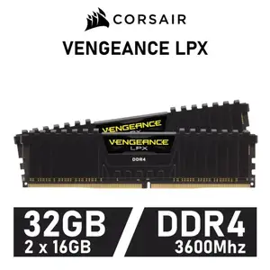Оперативная память Corsair Vengeance LPX DDR4 32GB 2x16GB 3600MHz Blac, Душанбе