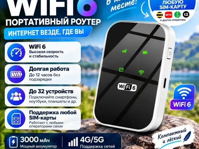 Wi-fi роутер 5G карманный, Душанбе