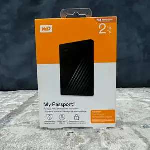 Внешний накопитель HDD WD My Passport, 2 TB, черный, Душанбе