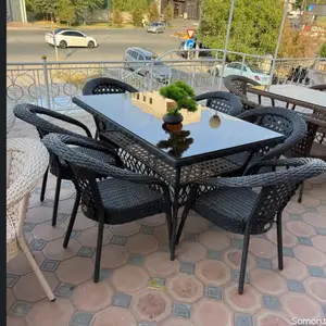 Стол со стульями ротанг, Душанбе