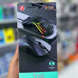 Проводная игровая мышь iMICE T60, черная, Душанбе