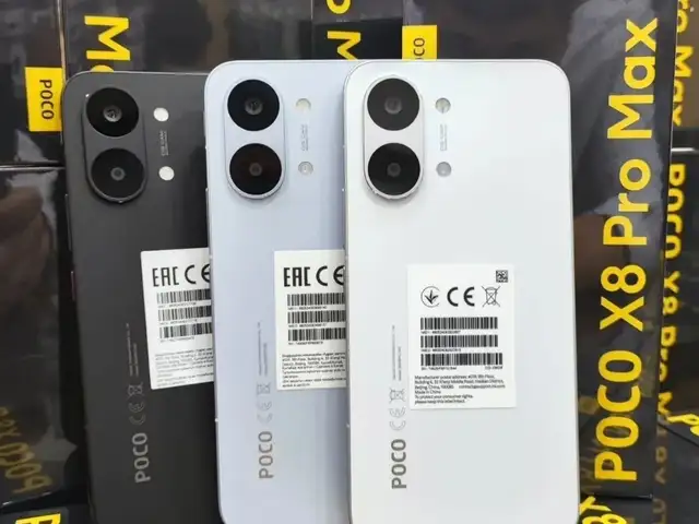 Xiaomi Poco X8pro max 12+6/256Gb white 8500Мач, Душанбе