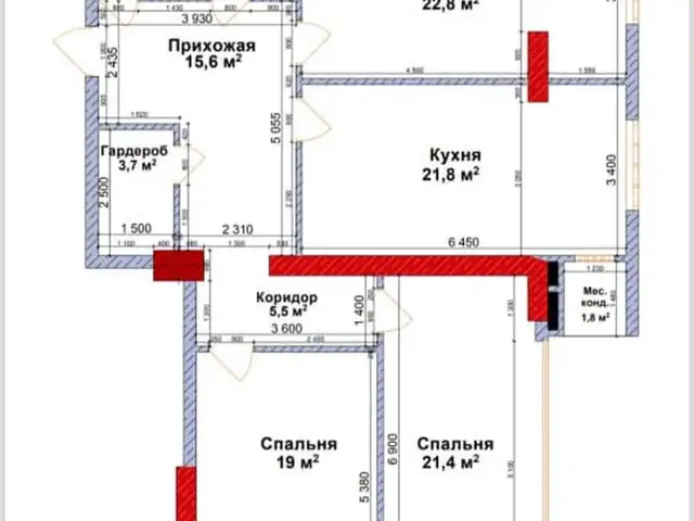3-комн. квартира, 4 этаж, 119 м², Шохмансур, Душанбе