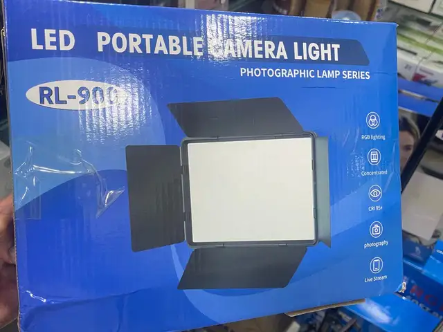 Светодиодная панель Camera light RL-900 лампа для видео и фото с пультом, Душанбе