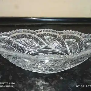 Хрусталь чешская конфетница и салатница, Душанбе