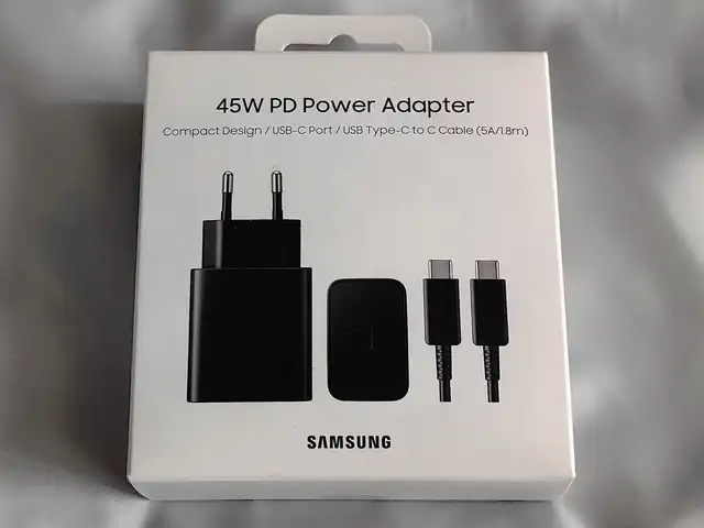 Зарядное устройство 45W Samsung Adapter Premium Complect, Душанбе