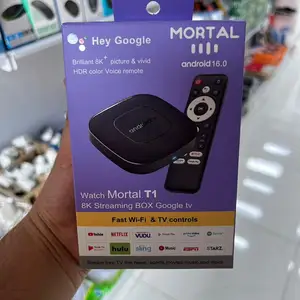 Приставка для потокового вещания Mortal 8K | Google Assistant | IPTV | Потоковое, Душанбе