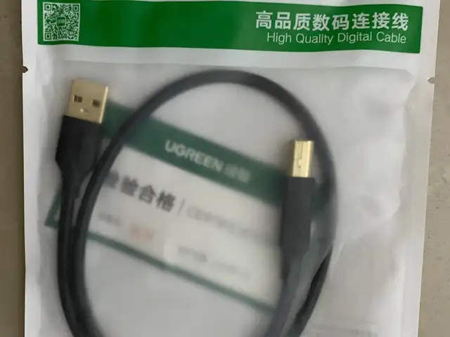 USB кабель для принтера UGreen 0.5m, Душанбе