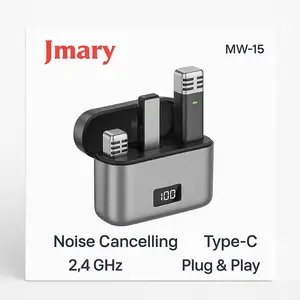 Беспроводной микрофон Jmary MW-15 Type-C, 2,4 ГГц, с зарядным устройством, Душанбе