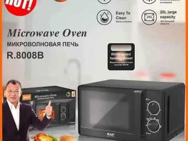 Микроволновая печь 20Л, черно-белый r.8008 w, Душанбе