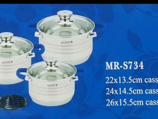 Набор кастрюль MGFR-734, Душанбе