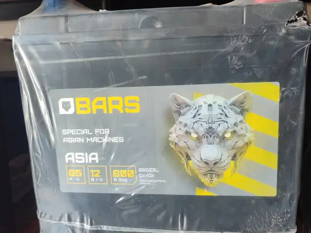 Аккумулятор Bars 65 a.h Asia, Душанбе