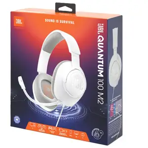 Проводные игровые наушники JBL Quantun 100M2 белый, Душанбе