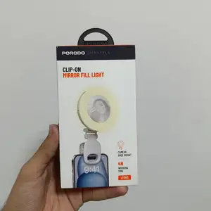 Свет для селфи и макияжа Porodo Lifestyle Clip-On Mirror Fill Light, Душанбе