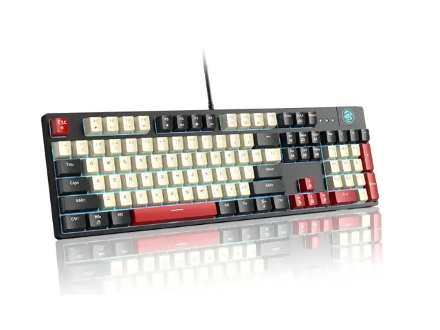 MageGee MK-Armor Механическая Клавиатура Red Switch LED ENG Black, Душанбе