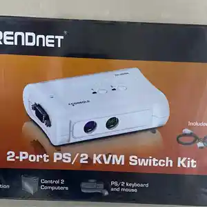KVM VGA Switch коммутатор и комплект кабелей, TK-205k, Душанбе
