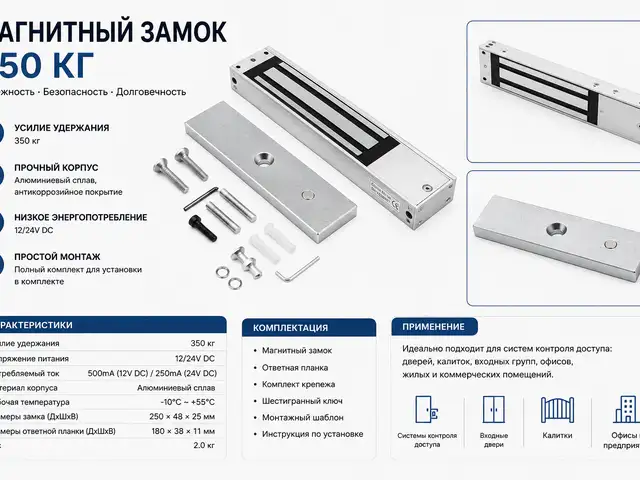 Магнитный замок 350 кг, Хуҷанд