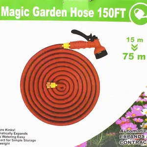 Шланг поливочный растягивающийся с распылителем Magic Garden Hose-150FT, Душанбе