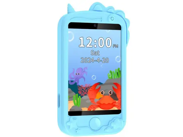 Детский Смартфон Porodo Kids Phone with Case and Lanyard 700mAh 192MB - синий, Душанбе