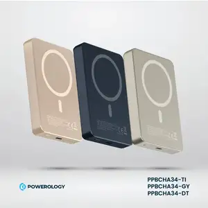Повербанк Powerology 10000 mAh 20W PD & 15W Magsafe титан, Душанбе