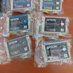 Картридж Epson T0801 черный, для струйного принтера, Душанбе