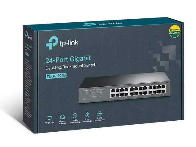 Коммутатор TP-Link TL-SG1024D V11.0 с 24 гигабитными портами, Душанбе