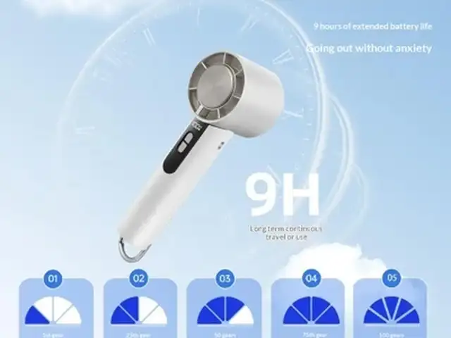 Вентилятор Y58 Folding High-Speed Cooling Fan, белый, Душанбе