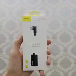 Кабель-переходник USB Type-C - Aux 3.5 Baseus L45 - Черный CATL45-01, Душанбе
