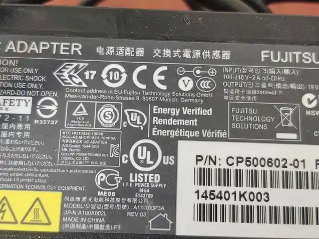 Зарядное устройство для ноутбука Fujitsu A11-100P3A, Душанбе