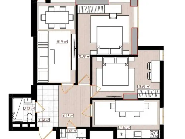 3-комн. квартира, 4 этаж, 76 м², Сино 82, Душанбе