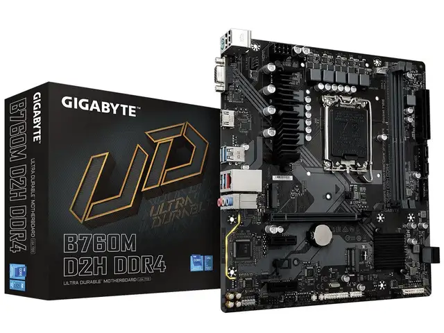 Материнская плата Gigabyte B760M D2H DDR4 LGA 1700, Душанбе