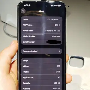 Apple iPhone 15 Pro Max, 256 gb, Natural Titanium, Исфара