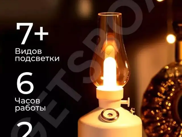 Увлажнитель ночник 7 видов подсветки, Душанбе