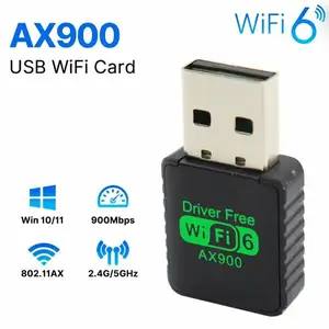 Беспроводной компактный мини-адаптер BT+AX900 WiFi 6 + Bluetooth 5.4, Хуҷанд