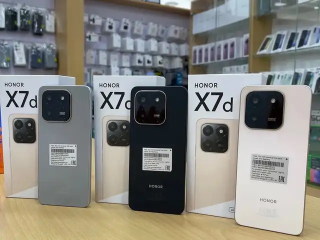 Honor X7d 6/128Gb 6500мАч Gold, Душанбе