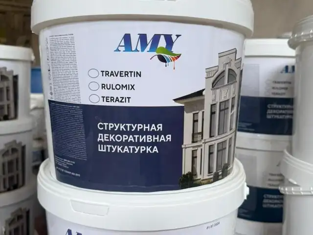 Декоративная штукатурка для фасада, Душанбе