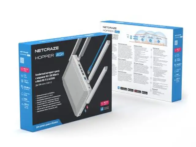 Wi-Fi роутер Netcraze Hopper 4G NC-2312, Душанбе
