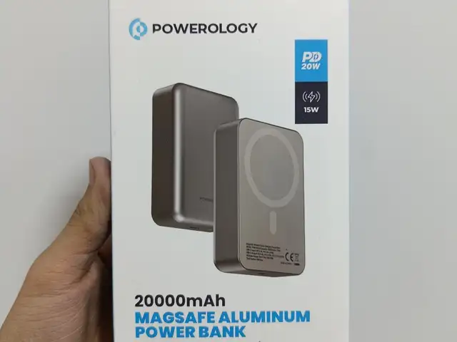 Повербанк Powerology 20000 mAh 20W PD & 15W Magsafe Desert Titanium, Душанбе