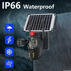 Беспроводная камера на солнечных батареях 12-Мегапиксельная V380 Pro, Худжанд