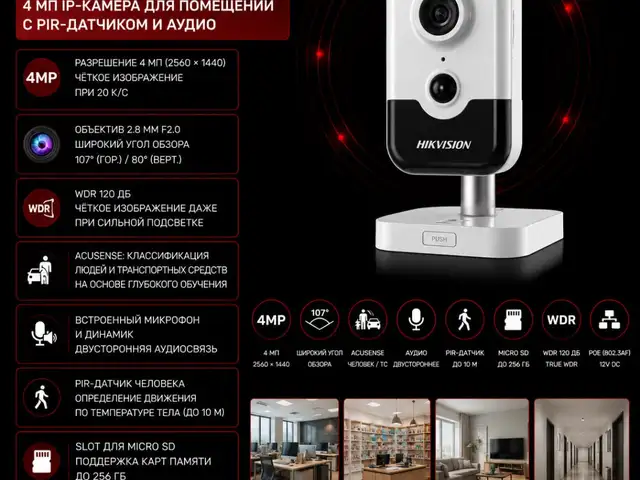Камера внутренняя IP Hikvision DS-2CD2443G2-I 2.8mm O-STD, Худжанд