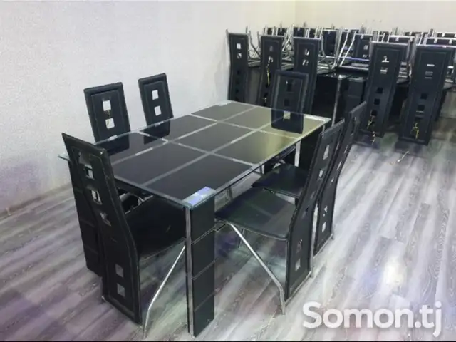 Стол стеклянный со стульями, Душанбе
