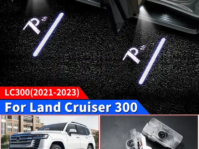 Проекция под дверь 70TH НА LAND CRUISER 300, Душанбе