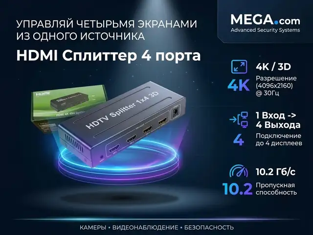 HDMI сплитер 4 порт, Худжанд