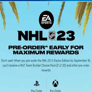 Игра NHL 23 для PS-4 / 6.72 / 9.00 / 11.00 / 11.52 / 12.02, Душанбе